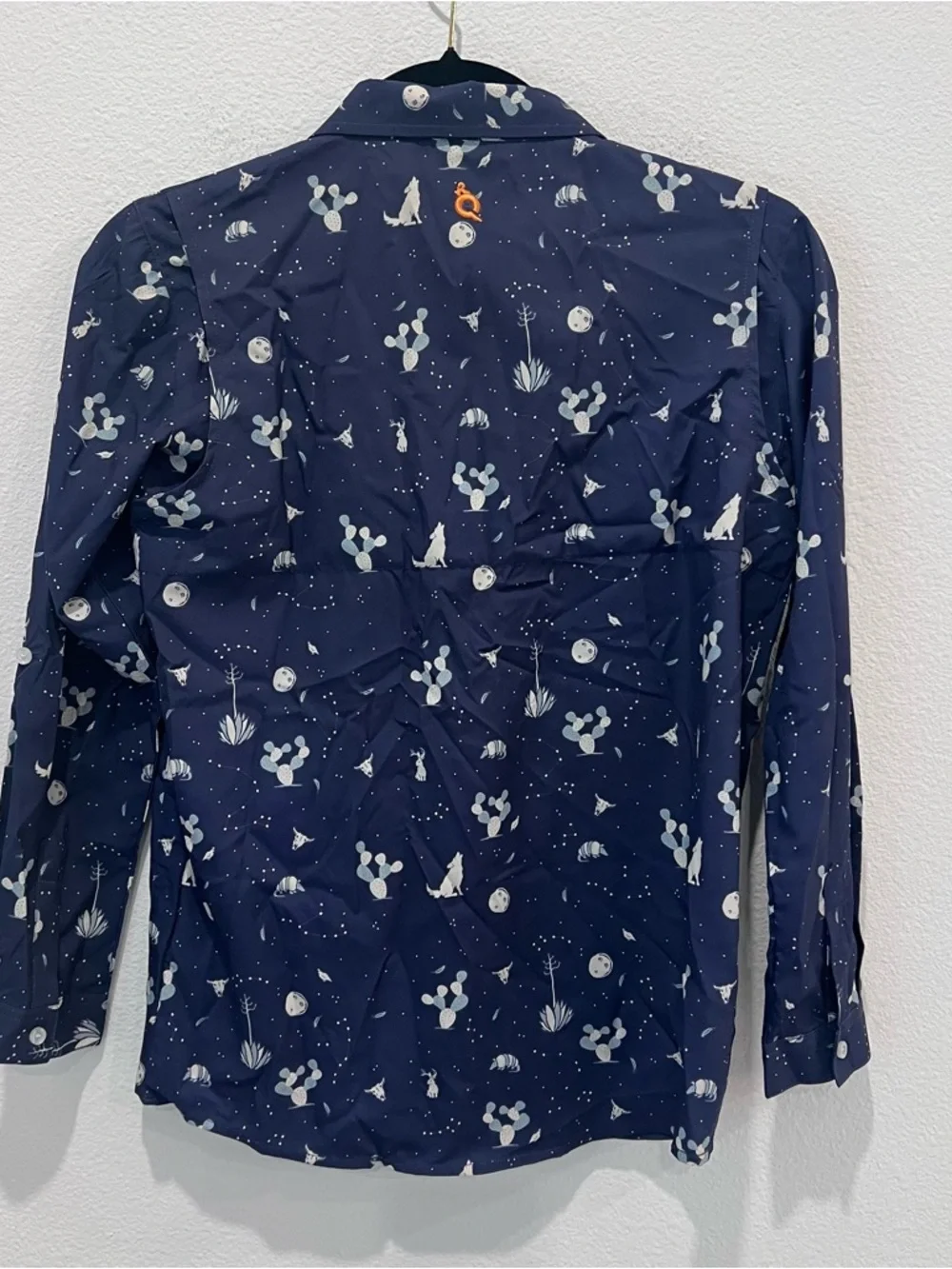 Blue quail boys Night Howler Long Sleeve Shirt size 12 golf outdoors western - Picture 7 of 9